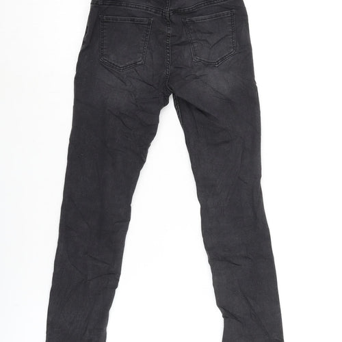 H&M Boys Grey Ikat Cotton Straight Jeans Size 6-7 Years L20 in Regular