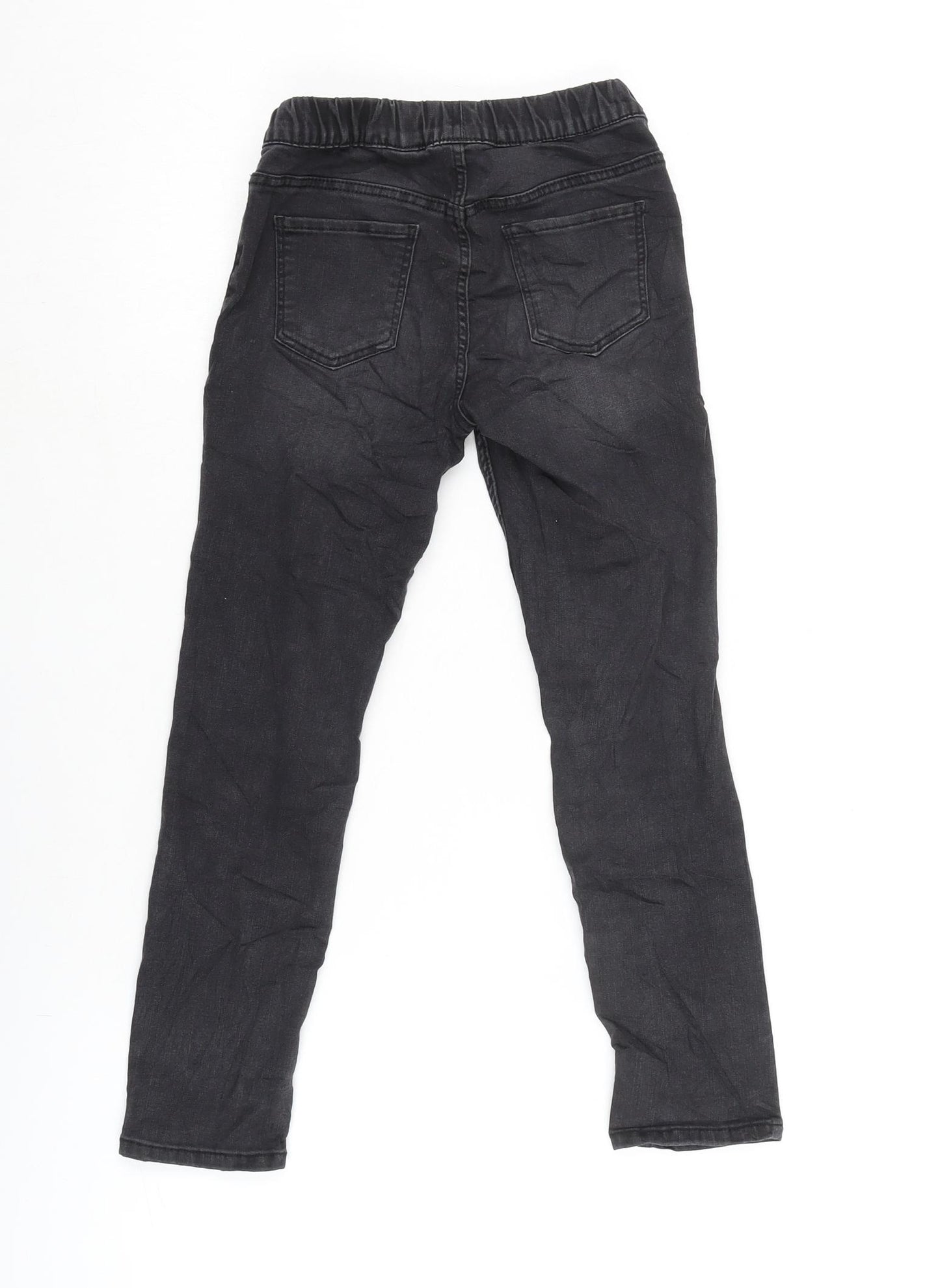 H&M Boys Grey Ikat Cotton Straight Jeans Size 6-7 Years L20 in Regular