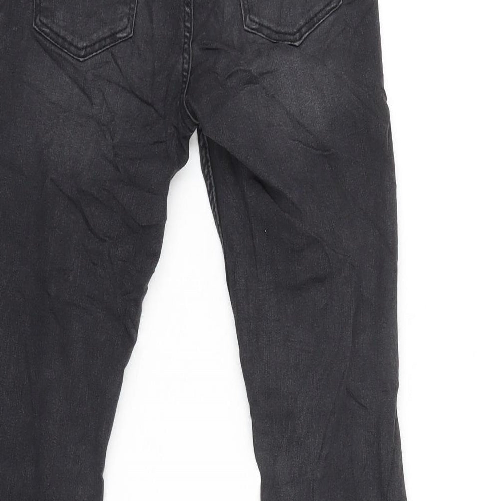 H&M Boys Grey Ikat Cotton Straight Jeans Size 6-7 Years L20 in Regular