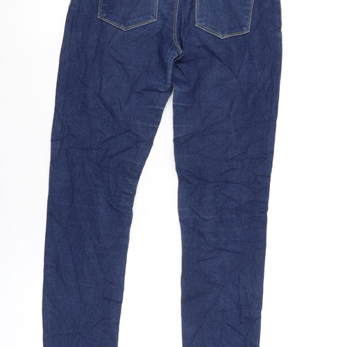 Denim & Co. Girls Blue Ikat Cotton Jegging Jeans Size 12-13 Years L27.5 in Regular