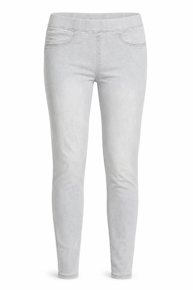 Papaya Womens Grey Cotton Blend Jegging Jeans Size 6 L25 in Regular