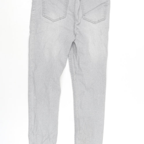 Papaya Womens Grey Cotton Blend Jegging Jeans Size 6 L25 in Regular
