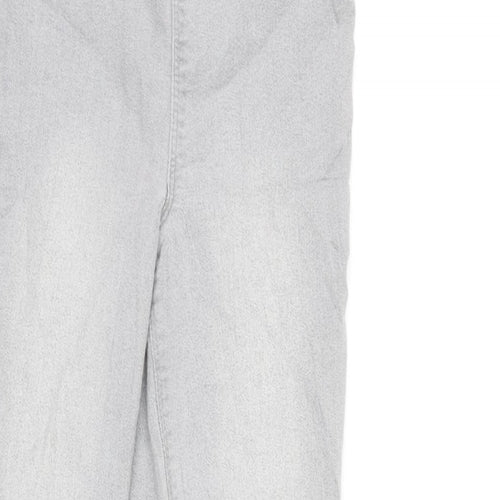 Papaya Womens Grey Cotton Blend Jegging Jeans Size 6 L25 in Regular