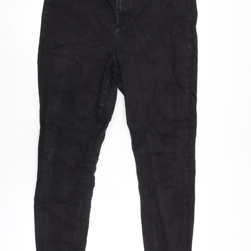 Denim & Co. Womens Grey Cotton Blend Tapered Jeans Size 20 L27 in Regular Zip