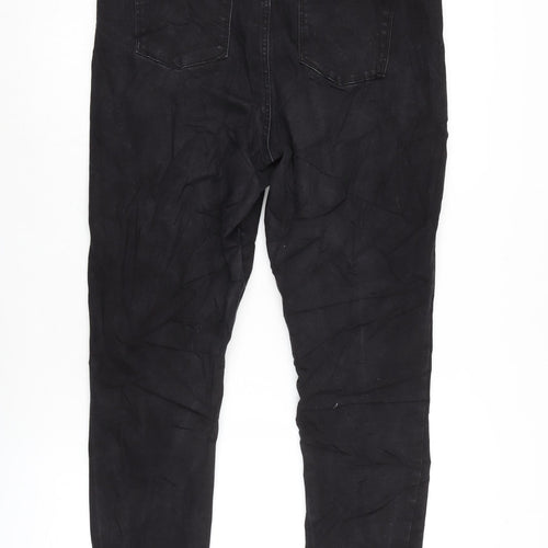 Denim & Co. Womens Grey Cotton Blend Tapered Jeans Size 20 L27 in Regular Zip
