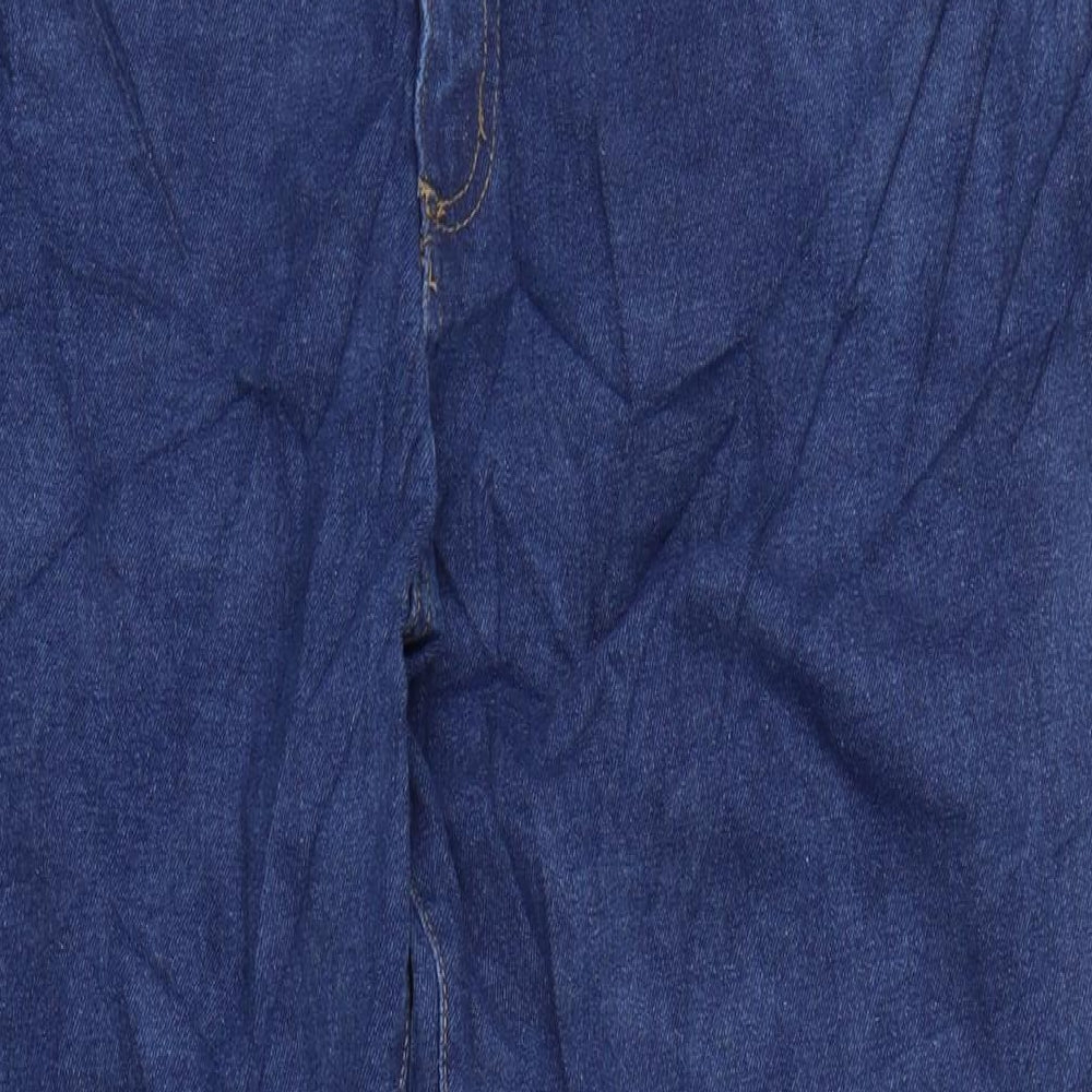 Union Blues Mens Blue Cotton Blend Straight Jeans Size 42 in L30 in Extra-Slim Zip