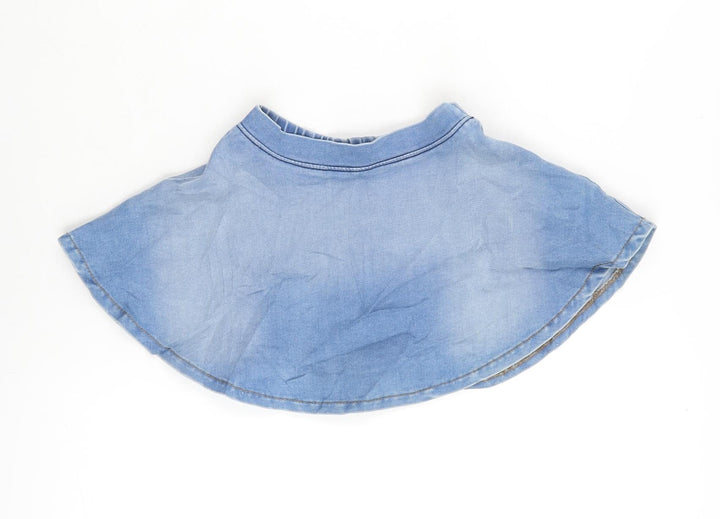 Blue Seven Girls Blue Cotton Flare Skirt Size 2-3 Years Regular