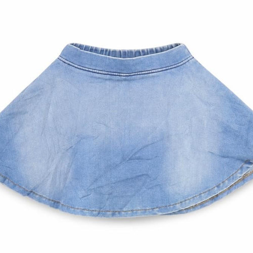 Blue Seven Girls Blue Cotton Flare Skirt Size 2-3 Years Regular