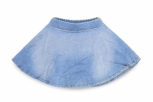 Blue Seven Girls Blue Cotton Flare Skirt Size 2-3 Years Regular