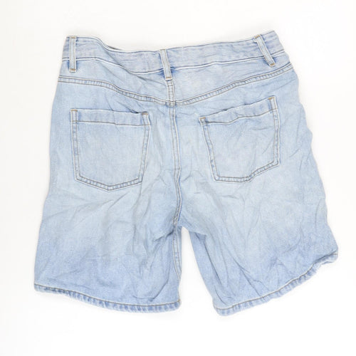 Country Road Womens Blue Cotton Bermuda Shorts Size 28 in Regular Zip