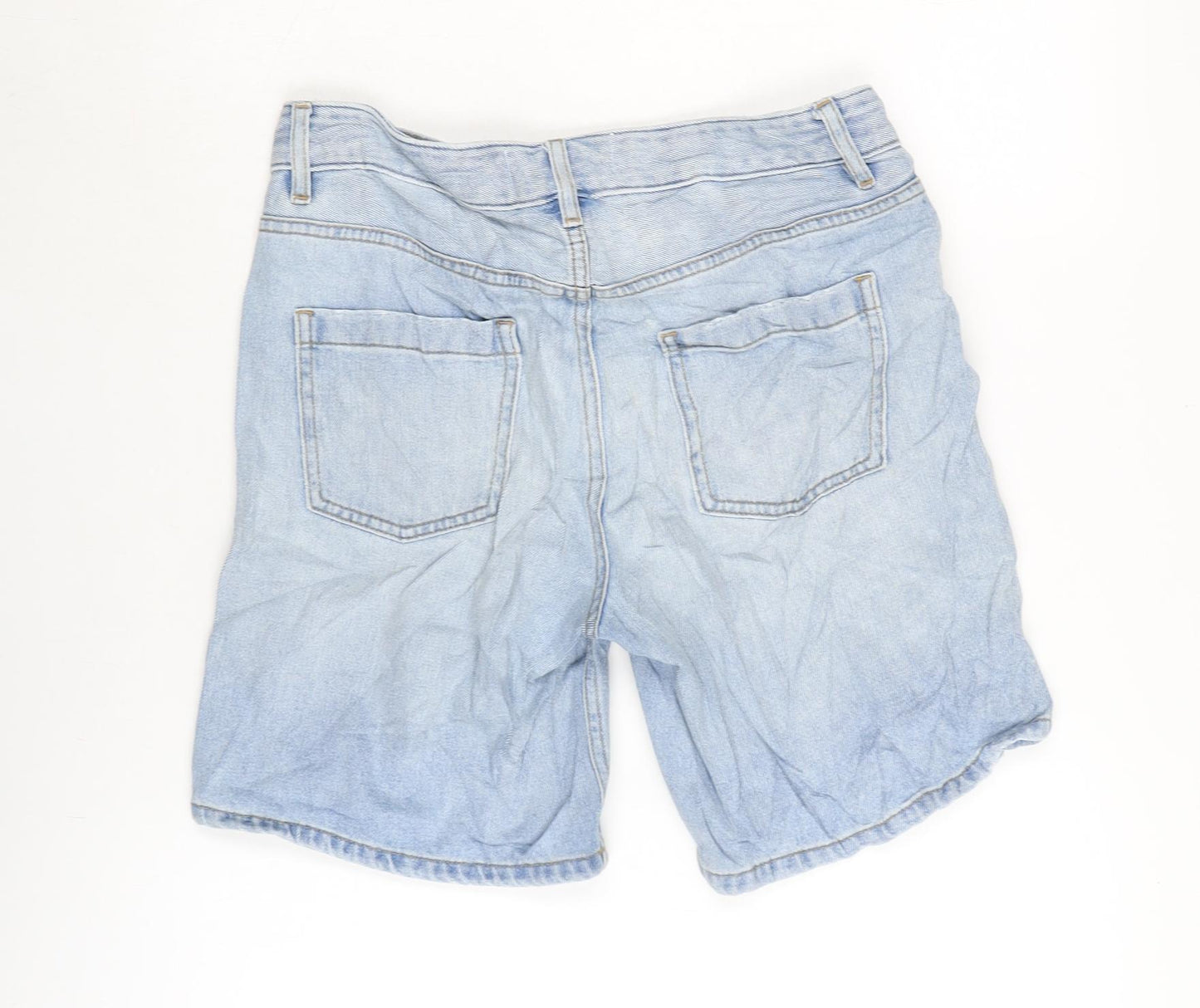 Country Road Womens Blue Cotton Bermuda Shorts Size 28 in Regular Zip