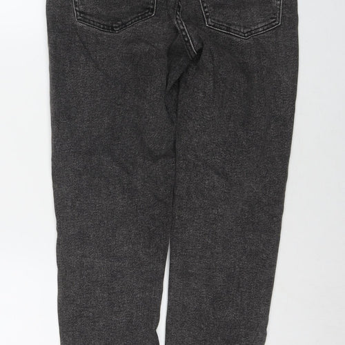 Pull&Bear Womens Grey Cotton Skinny Jeans Size 10 L28 in Regular Zip