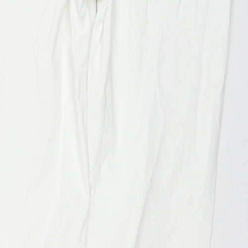 Betty&Co Womens White Cotton Straight Jeans Size 14 L28 in Regular Zip