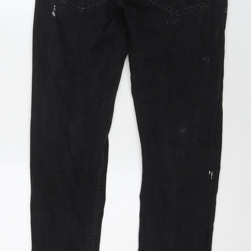 Topman Mens Blue Cotton Skinny Jeans Size 34 in L31 in Regular Zip