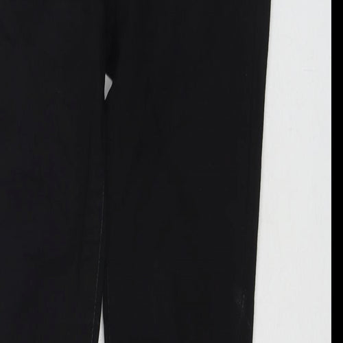 Zara Womens Black Cotton Skinny Jeans Size 8 L28 in Regular Zip