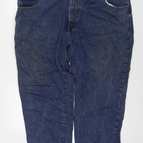 Blue Circle Mens Blue Cotton Straight Jeans Size 46 in L26 in Regular Zip