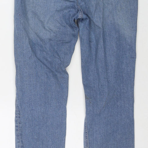 River Island Womens Blue Cotton Skinny Jeans Size 8 L27 in Regular Zip