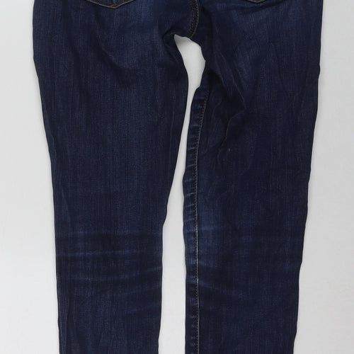 Gap Womens Blue Cotton Skinny Jeans Size 26 in L27 in Regular Zip