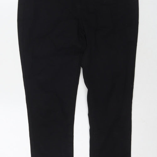 PRETTYLITTLETHING Womens Black Cotton Skinny Jeans Size 8 L29 in Regular Zip