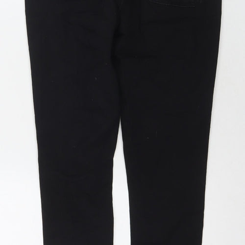 PRETTYLITTLETHING Womens Black Cotton Skinny Jeans Size 8 L29 in Regular Zip