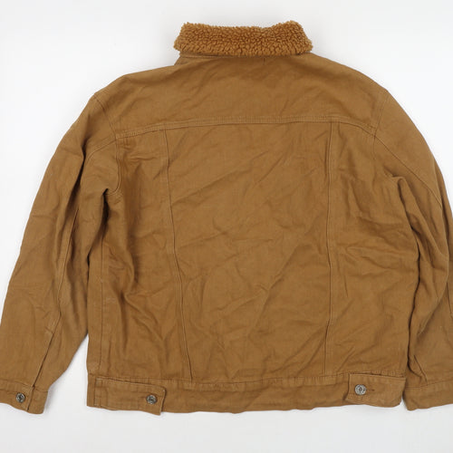 Missguided Womens Brown Jacket Size 10 Button
