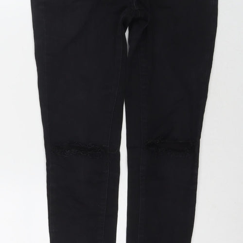 And Jeans Womens Black Cotton Skinny Jeans Size 8 L28 in Regular Zip