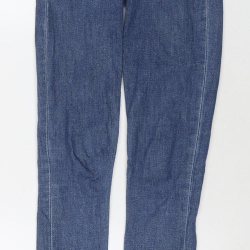 Mango Womens Blue Cotton Skinny Jeans Size 6 L30 in Regular Zip