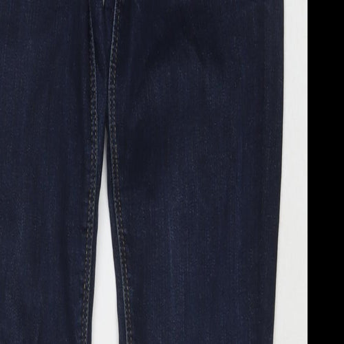 H&M Womens Blue Cotton Skinny Jeans Size 27 in L31 in Regular Zip
