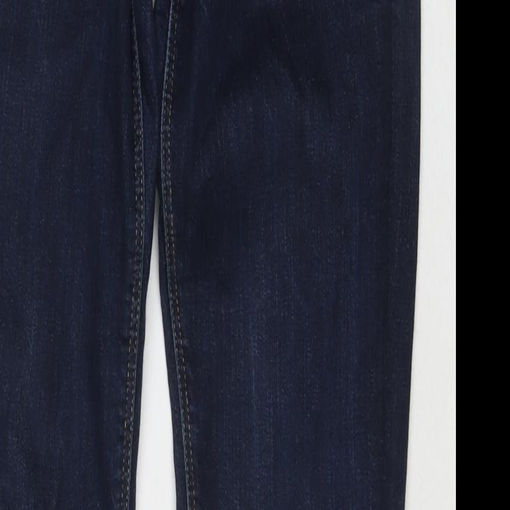 H&M Womens Blue Cotton Skinny Jeans Size 27 in L31 in Regular Zip