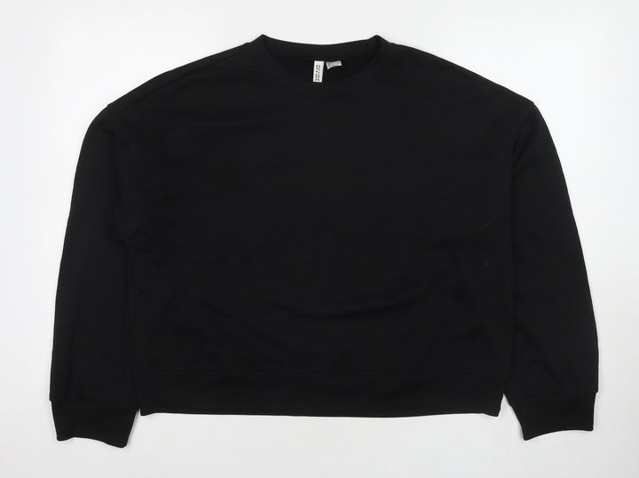 Marks and Spencer Womens Blue Cotton Pullover Sweatshirt Size M Zip