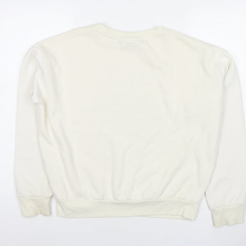Disney Womens Ivory Cotton Pullover Sweatshirt Size XS Pullover - Dumbo