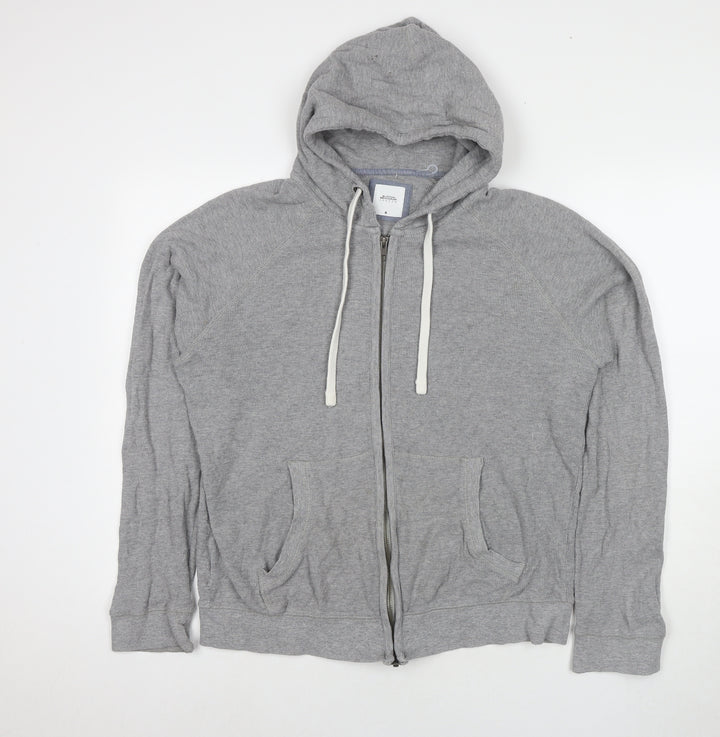 Burton Mens Grey Cotton Full Zip Hoodie Size M