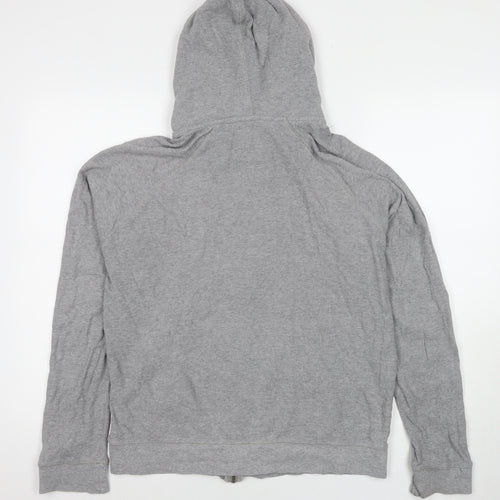 Burton Mens Grey Cotton Full Zip Hoodie Size M