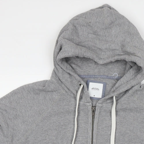 Burton Mens Grey Cotton Full Zip Hoodie Size M