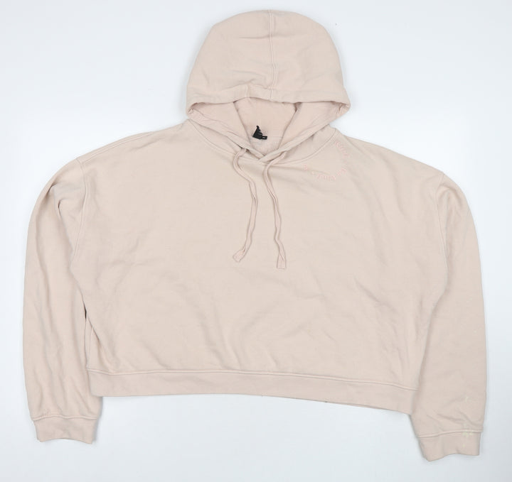 Nobody's child Womens Beige Cotton Pullover Hoodie Size XL Pullover