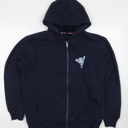 Dinghaosport Boys Blue Polyester Full Zip Hoodie Size 3XL Zip - Smile Gang Sigh