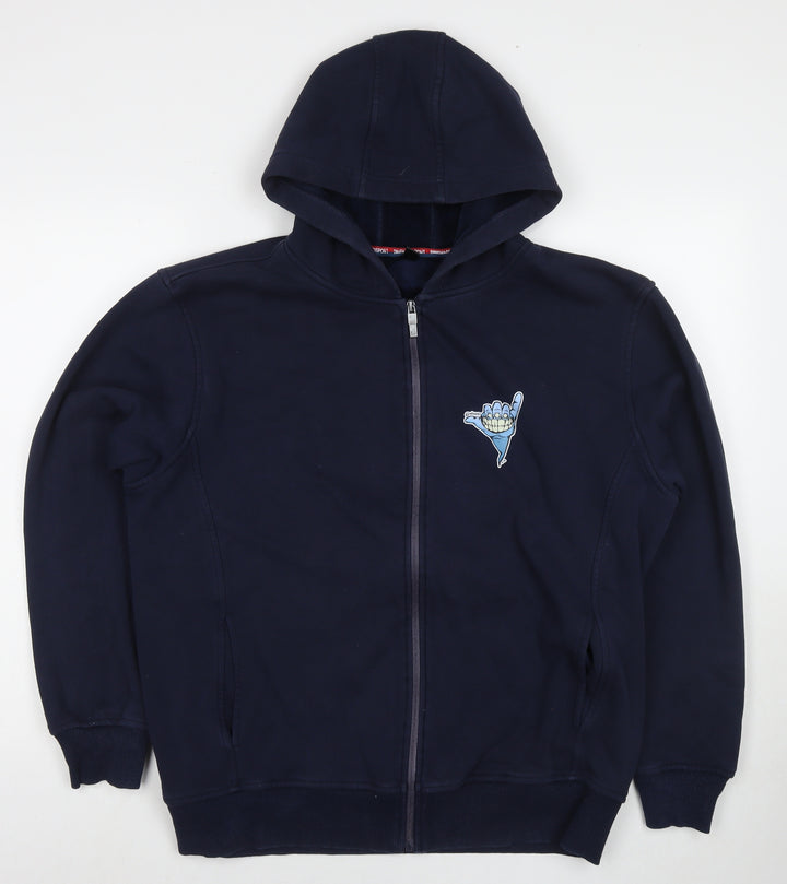 Dinghaosport Boys Blue Polyester Full Zip Hoodie Size 3XL Zip - Smile Gang Sigh