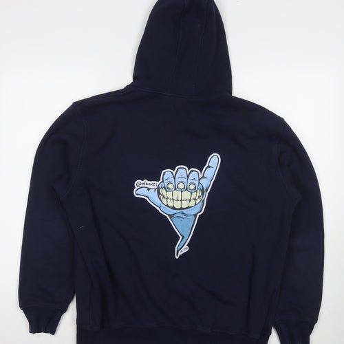 Dinghaosport Boys Blue Polyester Full Zip Hoodie Size 3XL Zip - Smile Gang Sigh