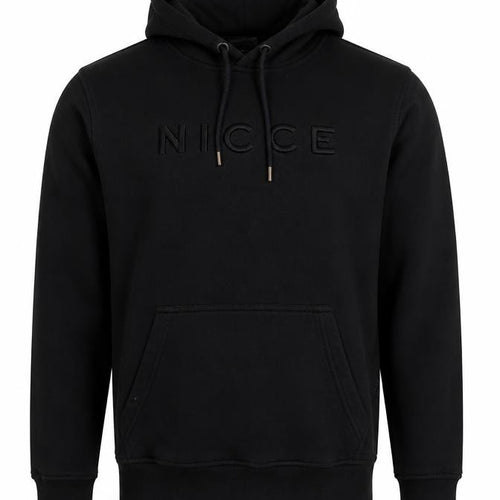 NICCE London Mens Black Cotton Pullover Hoodie Size XS - Logo