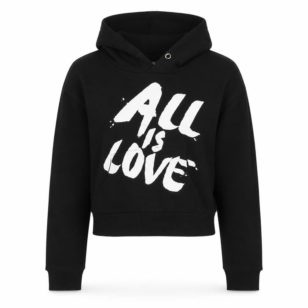H&M Girls Black Cotton Pullover Hoodie Size 11-12 Years Pullover - All Is Love