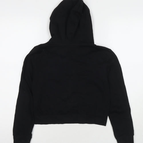 H&M Girls Black Cotton Pullover Hoodie Size 11-12 Years Pullover - All Is Love