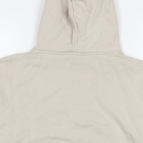 Pull&Bear Womens Beige Cotton Pullover Hoodie Size S Pullover - Always see the good thing in life Mushrooms