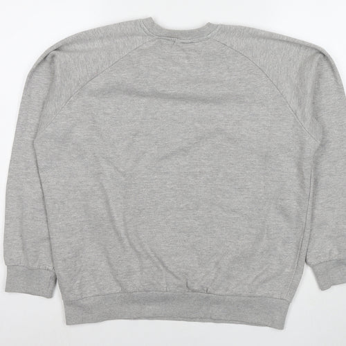 Donnay Mens Grey Cotton Pullover Sweatshirt Size M
