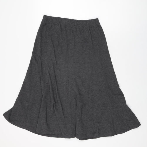 Blast Womens Grey Polyester Swing Skirt Size M