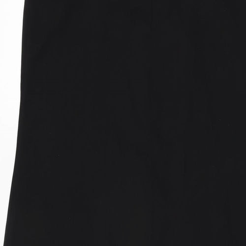 H&M Womens Black Polyester Slip Dress Size S V-Neck Pullover