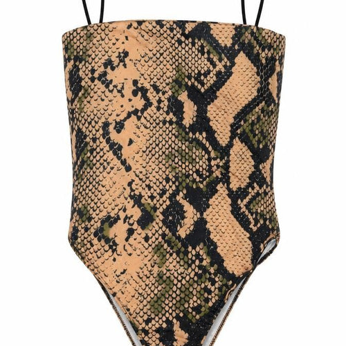 Edge Street Womens Orange Geometric Polyester Bodysuit One-Piece Size 10 Snap