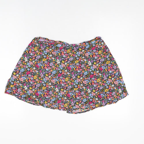 Motel Womens Multicoloured Floral Viscose Mini Skirt Size L Button