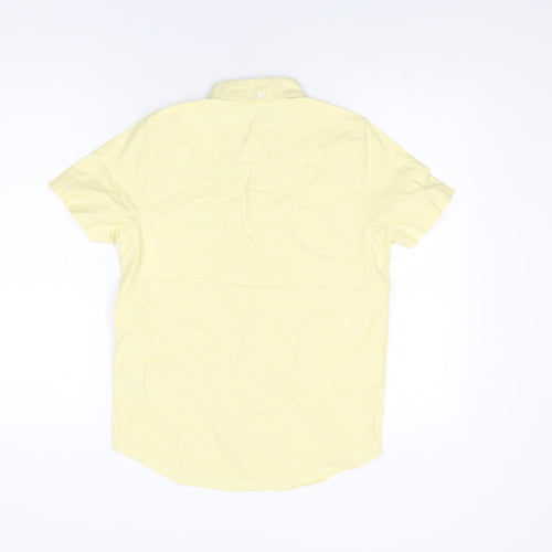 NEXT Boys Yellow Cotton Basic Button-Up Size 12 Years Collared Button