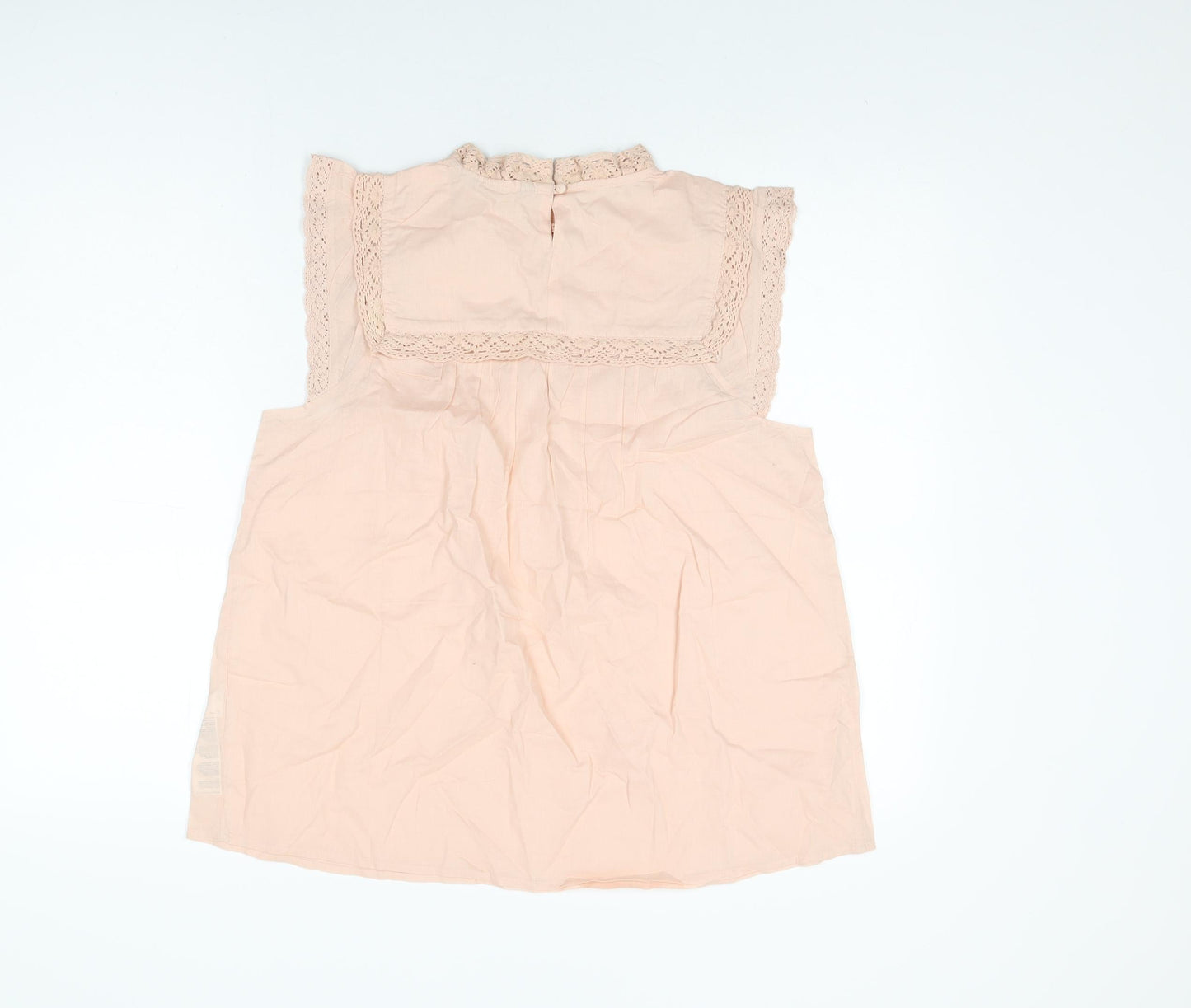 Dorothy Perkins Womens Pink Floral Cotton Basic T-Shirt Size 10 Round Neck