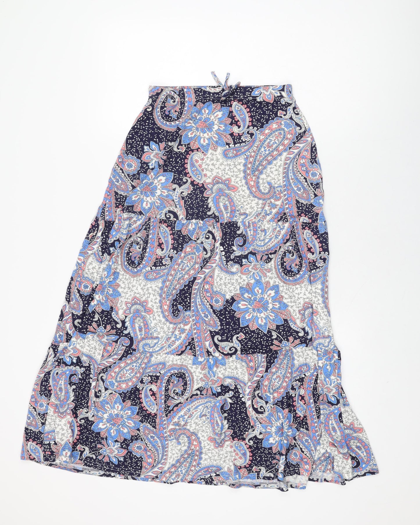 Miss Evie Girls Multicoloured Floral Viscose Swing Skirt Size 13 Years Regular Drawstring